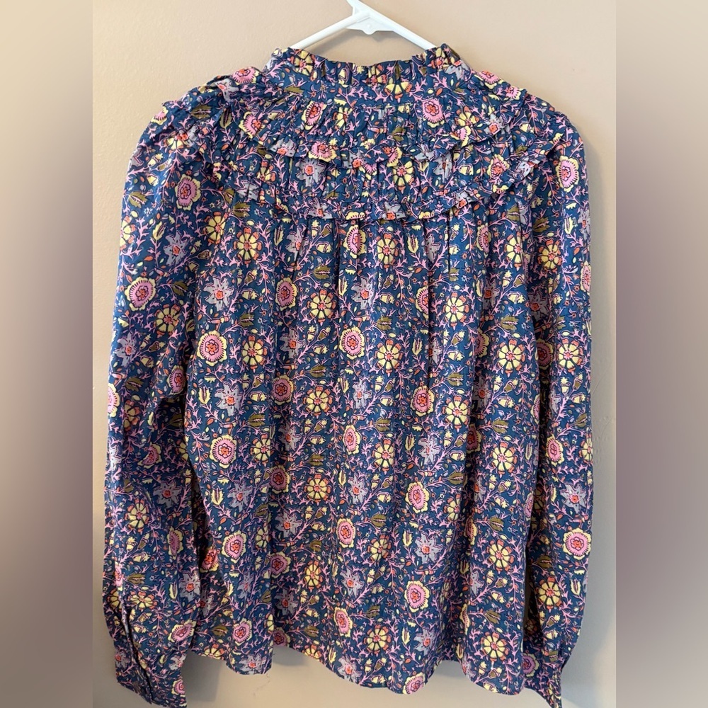 Boden frilled high neck shirt size 10 new with tags. T1065 - Picture 6 of 7